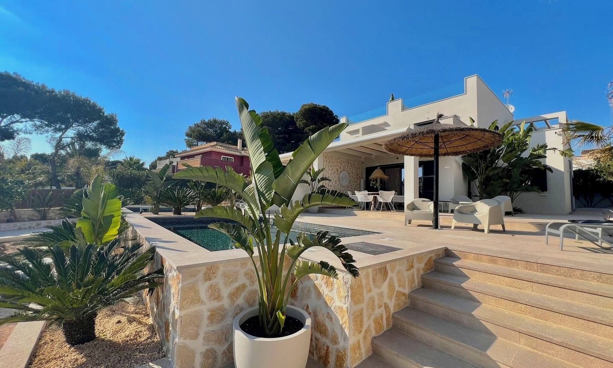 Cala Pi House | Cala Pi, Mallorca, quiet vacation home, pool + sea view, close to the beach, modern, new