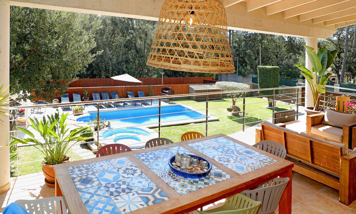Crestatx Villa | Elegant Family Villa with Private Pool, Jacuzzi, Spacious Garden & Games Area