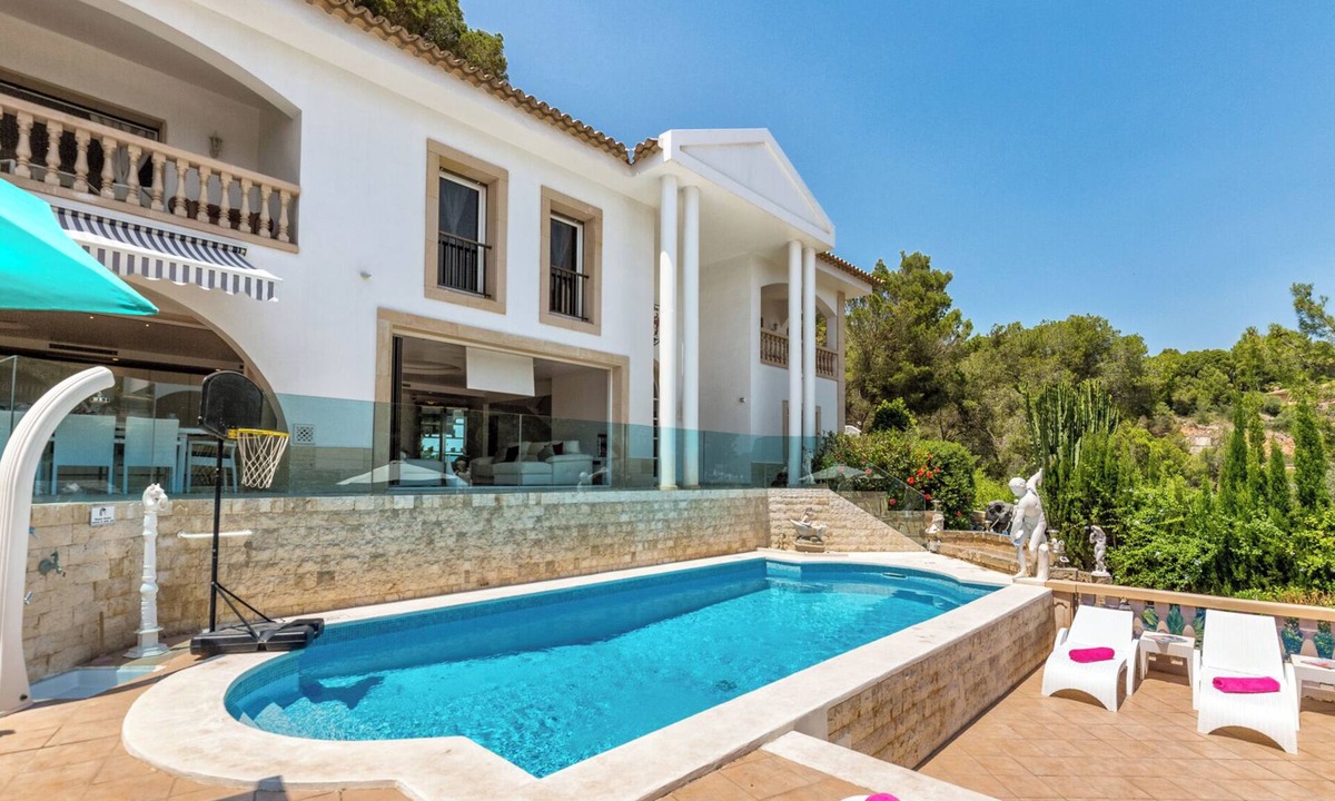 Portals Nous Villa | Holiday Villa Ocean View with Sea View, Wi-Fi, A/C, Pool, Garden, Terrace & Balcony