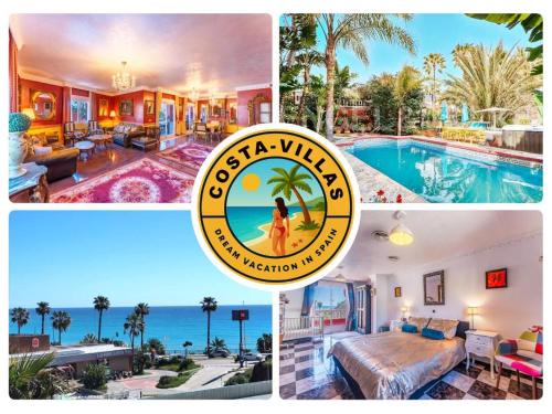 Torrequebrada Villa | Majestic Villa by the Beach Heated Private Pool & Jacuzzi