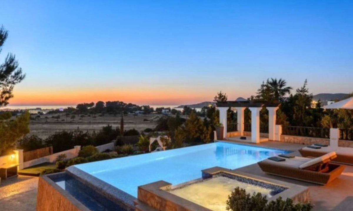 Cala de Bou Villa | Villa "Almond" with Pool, Air Conditioning, Wi-Fi, Balcony, Terraces, Sea & Mountain View
