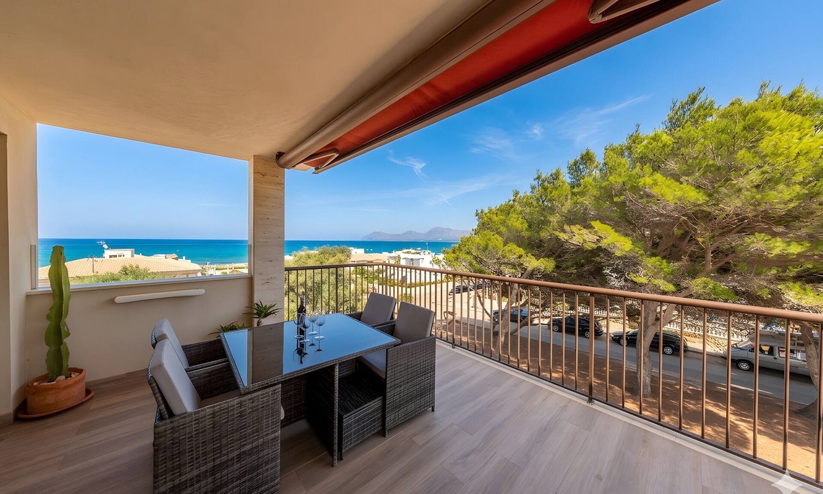 Son Serra de Marina Villa | Villa 'Sa Nineta' with Beautiful Sea Views, Private Pool, Terrace, Garden, Wi-Fi & A/C