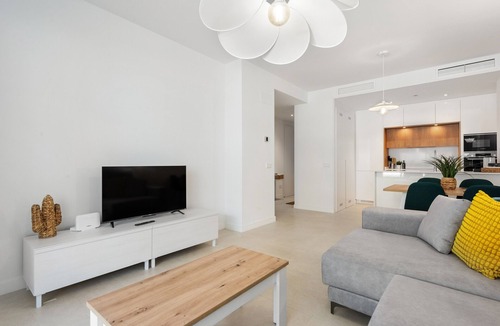 Torre del Mar Apartment | Apartment 'Horus 054' with Shared Pool, Wi-Fi, and Air Conditioning
