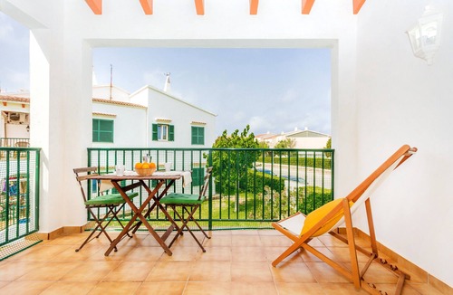 Cales Piques Apartment | Apartment "Los Delfines Biniforcat" with Private Covered Terrace and Shared Pool