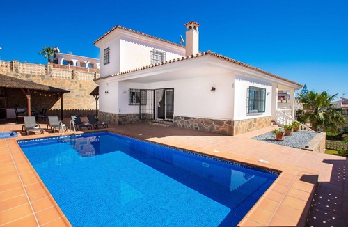 Benajarafe House | Beautiful private villa for 7 guests with A/C, WIFI, private pool, TV and terrace