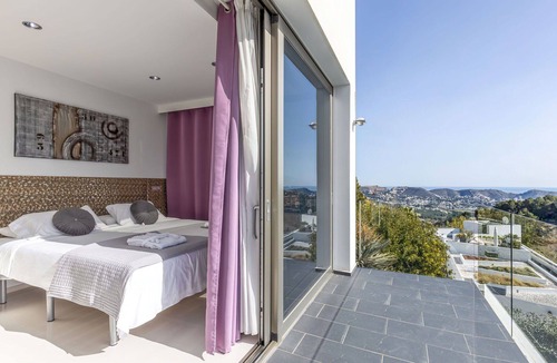 Teulada Villa | Beautiful private villa for 8 guests with WIFI, A/C, hot tub, private pool, TV, patio and parking