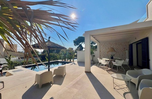 Cala Pi House | Cala Pi, Mallorca, quiet vacation home, pool + sea view, close to the beach, modern, new