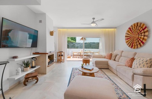 Saladillo-Benamara Apartment | Chic 3BR Townhouse on the Beach with pool and garage
