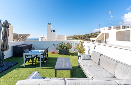 Benajarafe Apartment | Cozy Penthouse Benajarafe with roof terrace at walking distance of beach