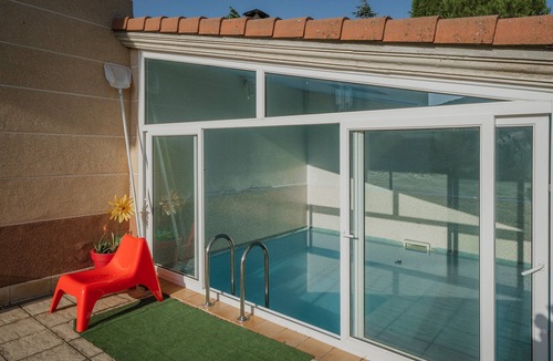 San Millan de Lara House | San Pelayo Country House in Burgos: 5 Bedrooms, Pool, and Mountain Views