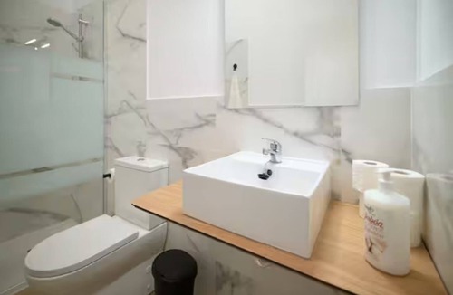 Algeciras Apartment | Up to 6 travelers: Natural Light Equipped Kitchen