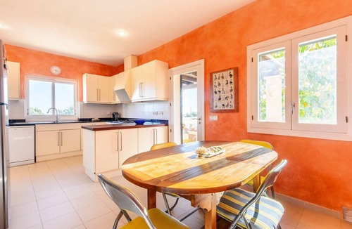 Sant Josep de sa Talaia Villa | Villa 'Can Roca' with Sea Views, Wi-Fi and Air Conditioning