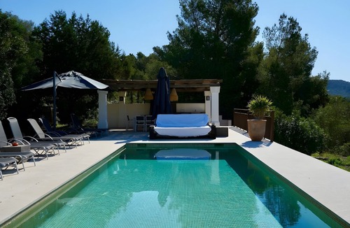 Sant Josep de sa Talaia Villa | Villa 'Cas Berris' with Sea View, Wi-Fi and Air Conditioning