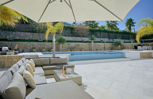 Cansalades Villa | Wonderful private villa for 6 guests with hot tub, A/C, WIFI, private pool, TV and patio