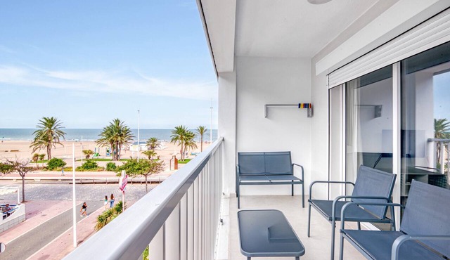 Apartment 'Bonaire' with Sea View, Shared Pool and Private Terrace