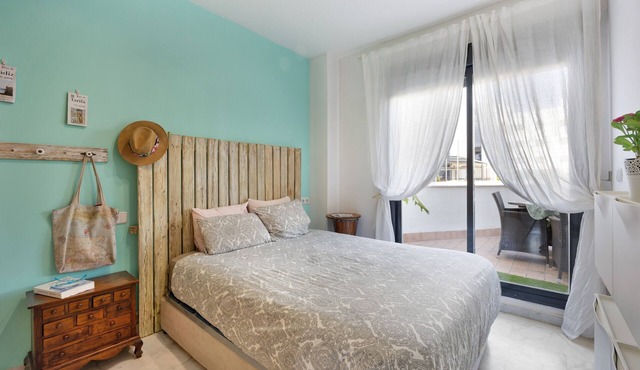 Bahia Golf Suites apartment overlooking the Bay of Cadiz with private pool and terrace