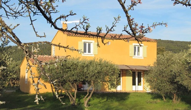 Beautiful villa surrounded by olive trees near Aups village in Aups
