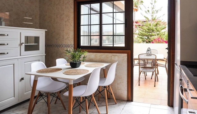 Bright House · Pool & Workspace near Medano Beach