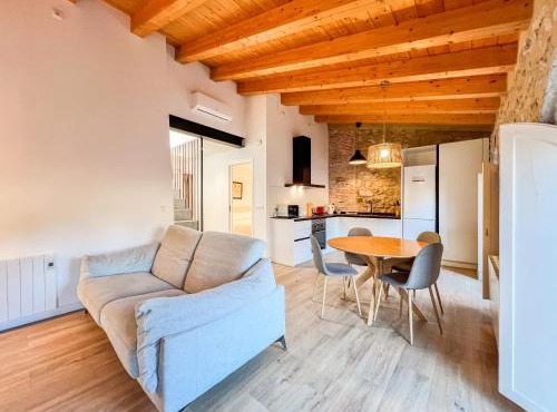 Ganganell Àtic. Apartamento con terraza en Besalú