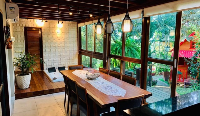 Luxury house for 10 people with jacuzzi in Chã Grande in Cha Grande