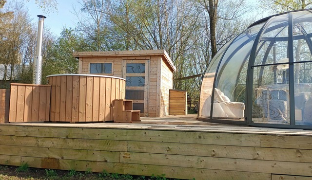 Night in a bubble - unusual - Swedish bath in Étréaupont