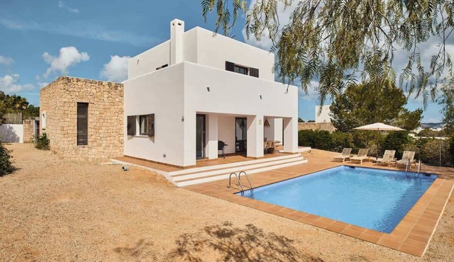 Private Boho Villa with Pool & Sant Antoni view