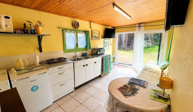 Quiet, garden-level furnished apartment near vineyards in Soultz-Haut-Rhin