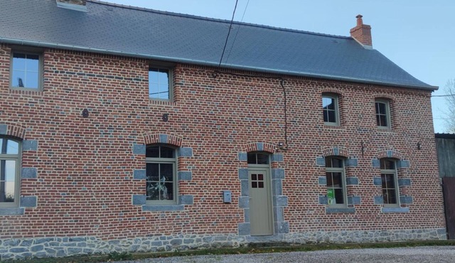 Rustic Cottage with Terrace and Park in Avesnois Nature Park in Clairfayts