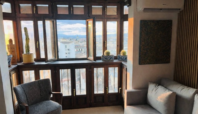 Spectacular 3-Bedroom House Downtown with Unbeatable Views over Granada.