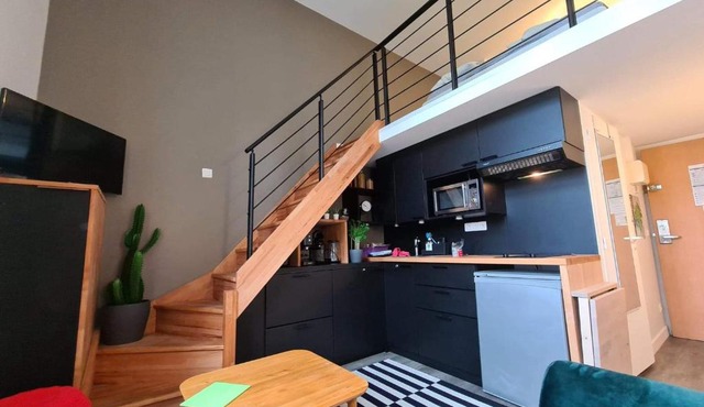 Studio duplex dans résidence de standing avec piscine, vue sur mer in Le Croisic