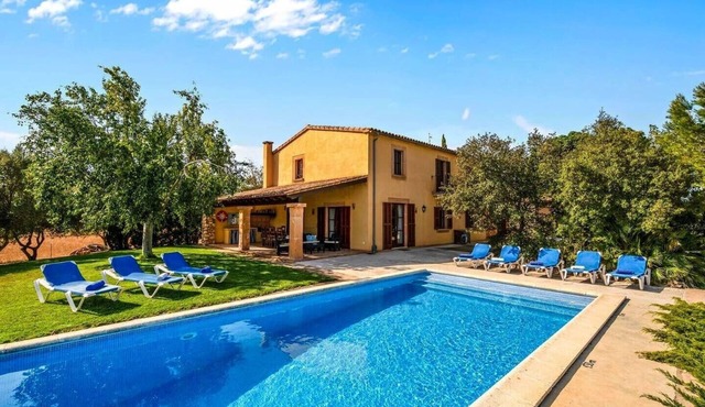 Vacation Home "Finca Vista Alegre" with Sea View, Pool, Wi-Fi, A/C, Terrace & Garden