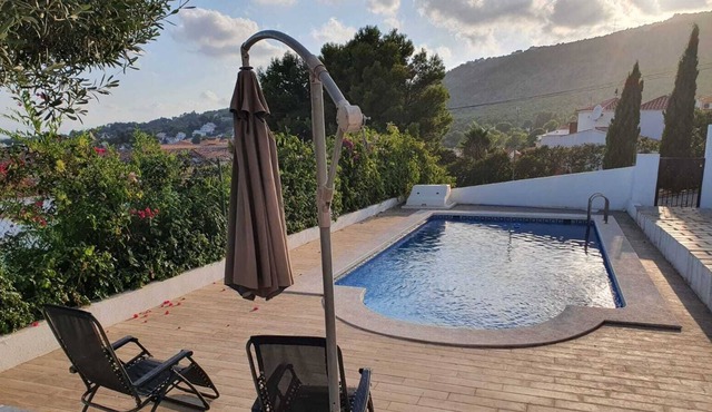 Villa with private pool, wifi and spectacular sea views