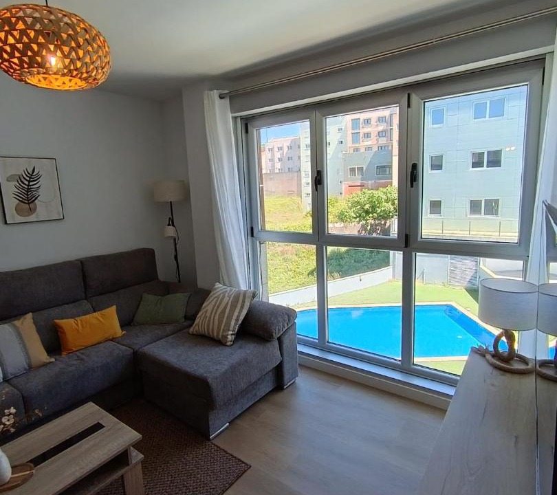 Malpica de Bergantinos Apartment | Las gaviotas,playa,piscinayparking