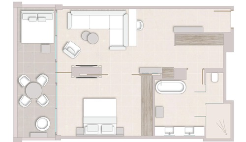 Suite, 1 Bedroom, Sea View