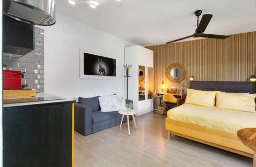 San Cristobal de La Laguna Apartment | Vacation Apartment 'Estudio Universidad En La Laguna' with Terrace, Shared Garden and Wi-Fi
