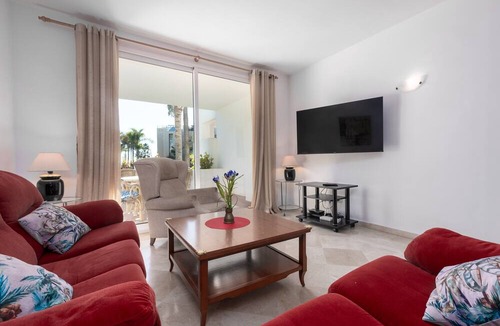 New Golden Mile Apartment | Apartment 'Apartamento De Lujo A 30m Playa' with Sea View, Wi-Fi and Air Conditioning
