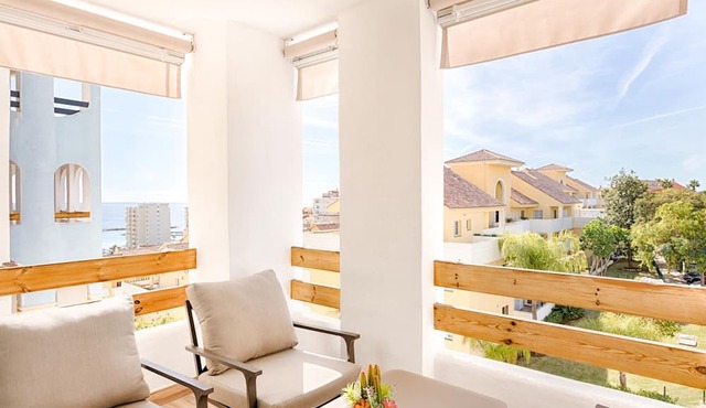 Luxurious Apartment with Pool, Terraces & Sea Views in Estepona's Vibrant Port