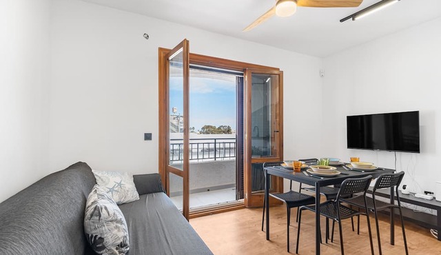 Apartment 'Rincón Playa Flamenca' with Sea View, Shared Pool and Wi-Fi